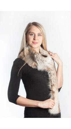 Lynx fur scarf - long